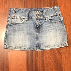 American Eagle Distressed Jean Skirt